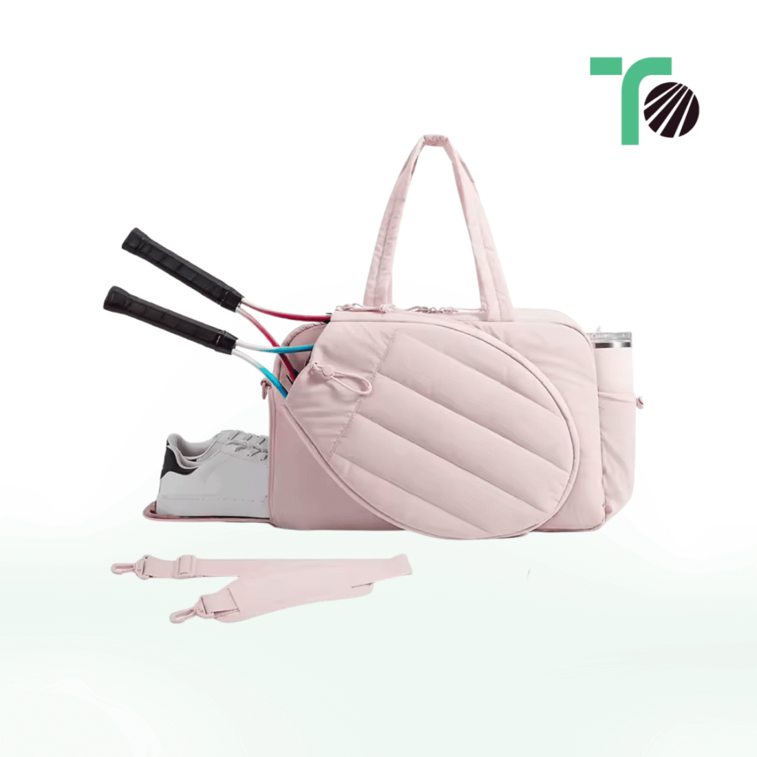 Women's Quilted Tennis Fluffy Bag